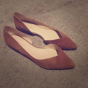 Marc Fisher d’Orsay Brown/Tan Flats